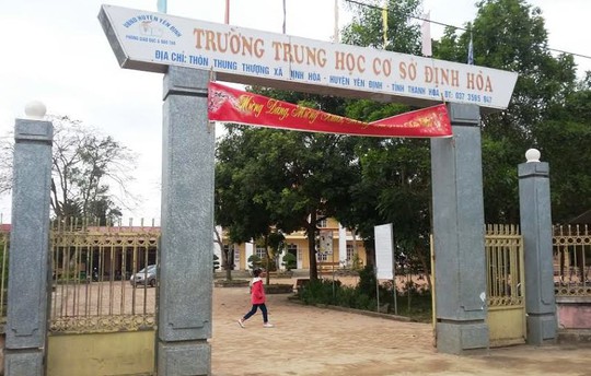 Ngôi trường nơi xảy ra sự việc thầy giáo đánh học sinh phải nhập viện bó bột