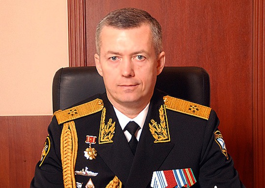 
Chuẩn đô đốc Alexander Nosatov, chỉ huy mới của Hạm đội Baltic. Ảnh: Bộ Quốc phòng Nga
