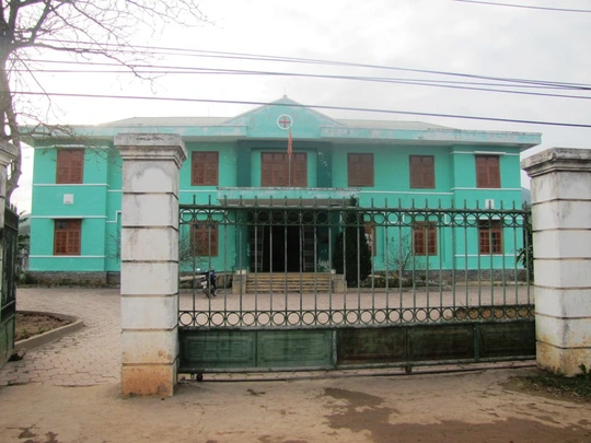 Trạm y tế xã Mỹ Lộc - nơi xảy ra sự việc
