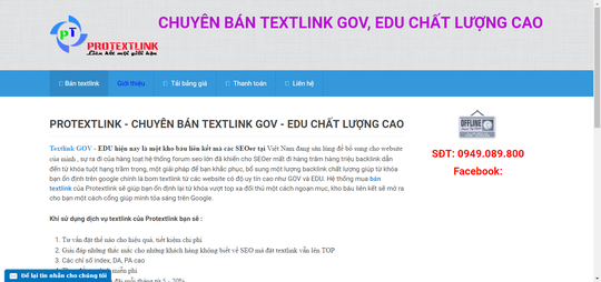 Rất nhiều trang mạng rao bán chèn link ẩn tại các website .gov, .edu