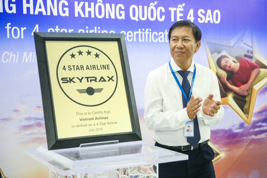Chứng chỉ 4 sao Vietnam Airlines vừa được nhận từ SkyTrax