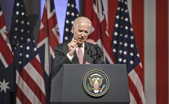 
Phó Tổng thống Mỹ Joe Biden phát biểu tại TP Sydney - Úc hôm 20-7. Ảnh: AP

