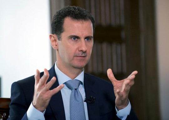 Tổng thống Assad trả lời phỏng vấn hãng tin RIA của Nga ở thủ đô Damascus Ảnh: SANA