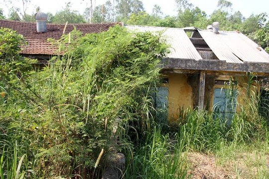 Kho thuốc bảo vệ thực vật ở Núi Voi, thị trấn La Hà, huyện Tư Nghĩa, tỉnh Quảng Ngãi dù gây ô nhiễm nặng, bỏ hoang nhiều năm nhưng chưa được di dời
