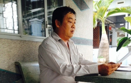 Ông Mai Thanh Tùng phản ánh sự việc với Báo Người Lao Động