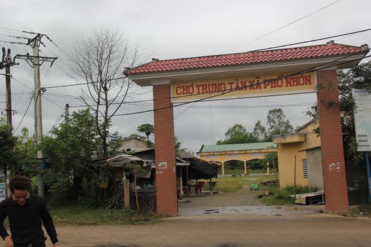 Chợ trung tâm xã Phổ Nhơn bị bỏ hoang
