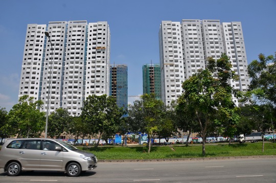 Một dự án căn hộ được vay gói 30.000 tỉ đồng tại TP HCM Ảnh: Tấn Thạnh