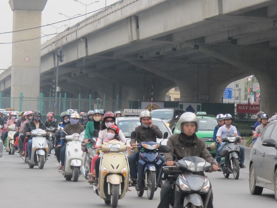 Tại Hà Nội và TP HCM đã có gần 12 triệu xe máy đăng ký hoạt động