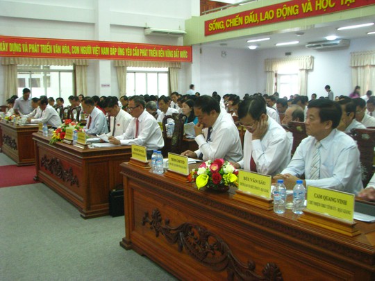 
Các đại biểu tham dự kỳ họp lần thứ 1 HĐND tỉnh Hậu Giang nhiệm kỳ 2016-2021
