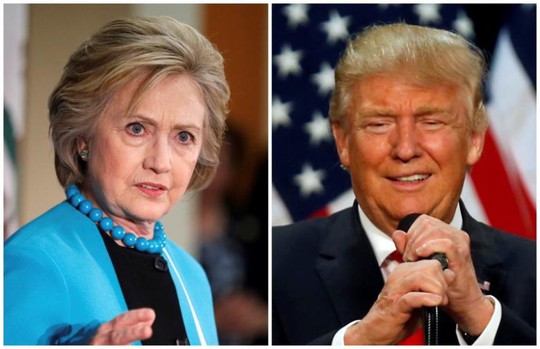 
Bà Clinton không ngừng chỉ trích ông Trump. Ảnh: Reuters
