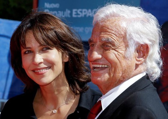 Jean-Paul Belmondo và nữ diễn viên Sophie Marceau