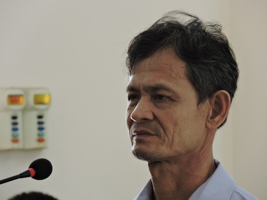 
Bị cáo Lê Văn Nuôl tại phiên xét xử sơ thẩm

