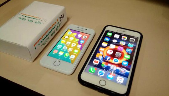 Freedom 251 có thiết kế khá giống iPhone 6.