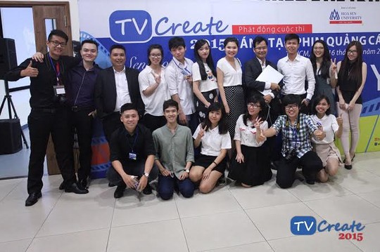 Sinh viên ngành marketing Trường ĐH Hoa Sen tham gia tổ chức cuộc thi sáng tạo phim quảng cáo: TVCreate 2015