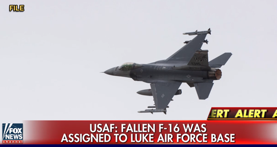 Chiếc máy bay gặp nạn thuộc biên chế của Phi đội 56 đóng tại căn cứ không quân Luke. Ảnh: Fox News