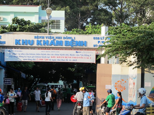 Bệnh viện Nhi Đồng 1, nơi xảy ra vụ tiêu cực vé khám bệnh giả.