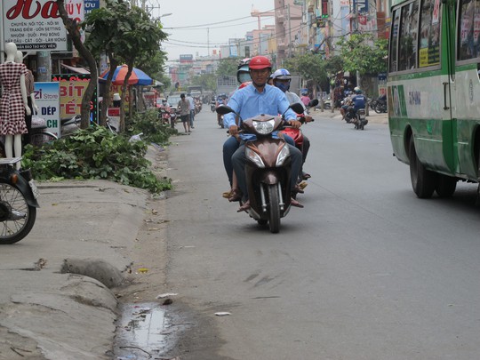 Đoạn đường nạn nhân bị nhóm thanh niên tấn công