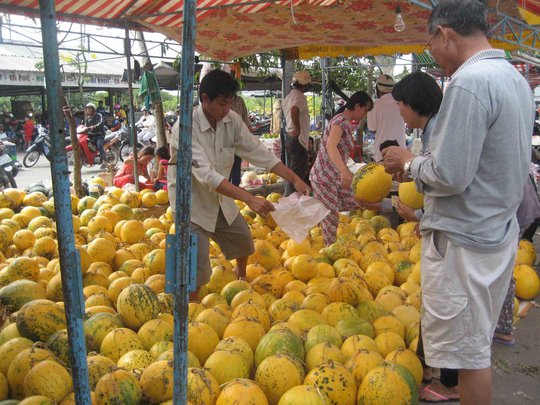 
Tranh nhau mua hoa, trái đại hạ giá ngày cuối năm
