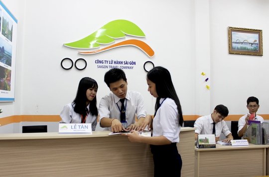 Phòng học tích hợp lý thuyết - thực hành tại trường Cao đẳng nghề Du lịch Sài Gòn