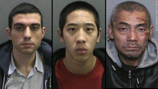 Từ trái qua: Hossein Nayeri, Jonathan Tieu, Bac Duong. Ảnh: Orange County Sheriff’s Department.