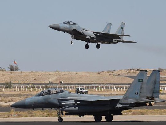 Vài báo cáo cho biết các chiến đấu cơ Air Force F-15 của Hoàng gia Saudi đã đến căn cứ không quân Incirlik sáng 13-2. Ảnh: Independent