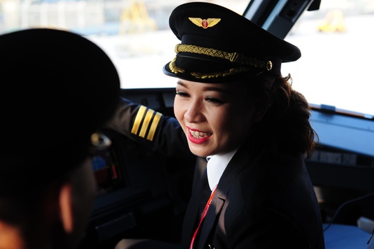 
Nữ phi công Nguyễn Phương Anh của Vietjet

