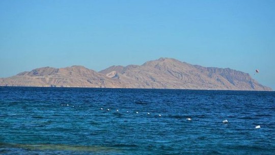 Đảo Tiran, một trong hai hòn đảo mới thuộc về Ả Rập Saudi. Ảnh: Hady Messady