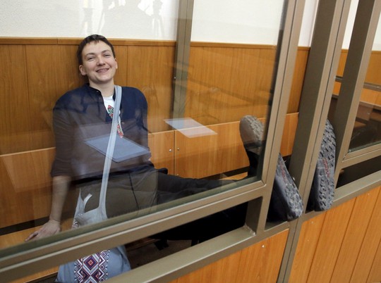 Nữ phi công Ukraine Nadezhda Savchenko. Ảnh: REUTERS