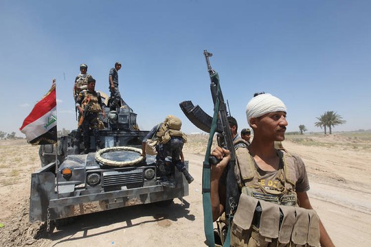 
Binh lính Iraq tại Fallujah hôm 31-5 Ảnh: REUTERS
