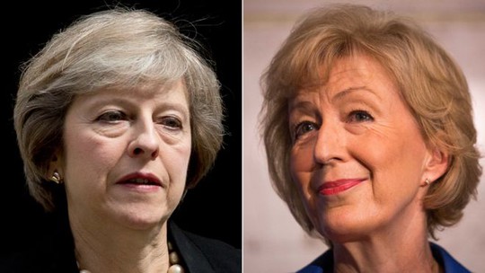 
Bà May (trái) và bà Leadsom. Ảnh: BBC
