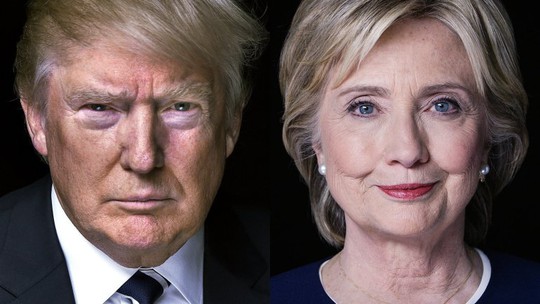 Tỉ phú Donald Trump (trái) và cựu Ngoại trưởng Hillary Clinton Ảnh: RAWCONSERVATIVE.COM