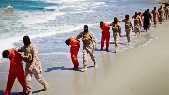 
IS từng hành quyết nhiều con tin ở Libya. Ảnh: AP
