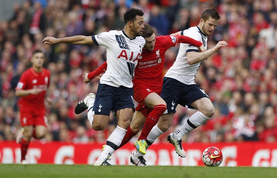 Tâm lý căng cứng đã khiến các cầu thủ Tottenham chơi không tốt, liên tục bị Liverpool chèn ép