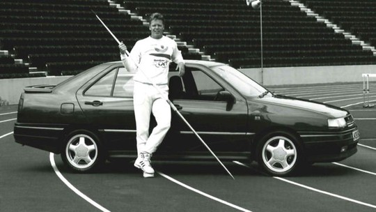
Steve Backley tại Barcelona 1992.
