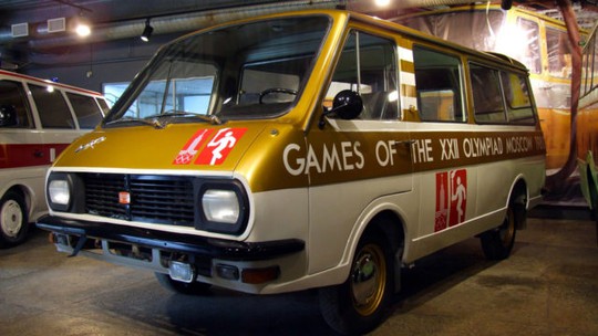 
RAF-2907 tại Moscow 1980.
