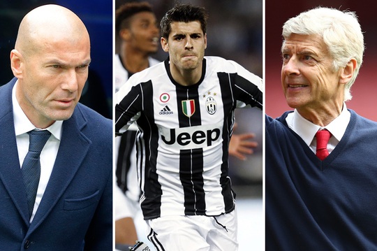 Cả Zidane và Wenger đều đang chú ý đến Morata