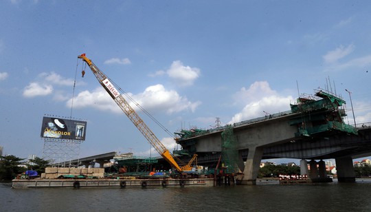 
Công trình tuyến Metro đang được thi công khẩn trương
