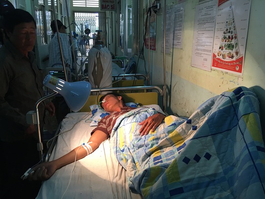 
Nạn nhân Lê Anh Tuấn đang hồi phục nhưng vợ anh đã tử vong
