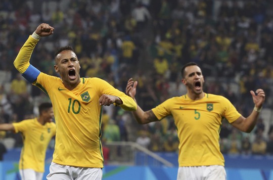 Neymar tỏa sáng đưa Brazil vào bán kết bóng đá nam Olympic
