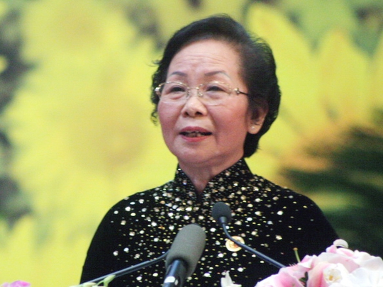 Bà Nguyễn Thị Doan đã được QH miễn nhiệm chức danh Phó chủ tịch nước - Ảnh: VTV