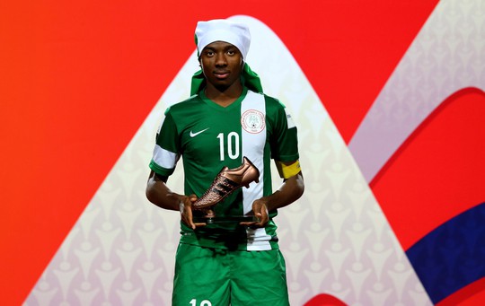 Nwakali gây ấn trong màu áo U17 Nigeria