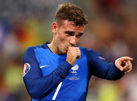 Griezmann ghi 6 bàn cho tuyển Pháp tại VCK Euro 2016