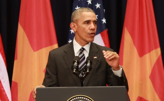 Tổng thống Obama có phát biểu về quan hệ Mỹ-Việt Nam - Ảnh: Nguyễn Hưởng