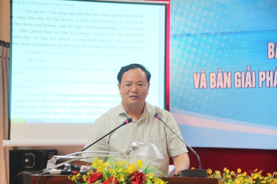 
Ông Lê Minh Ngân, Phó Chủ tịch UBND tỉnh Quảng Bình phát biểu
