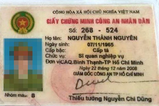 Giấy chứng minh CAND giả