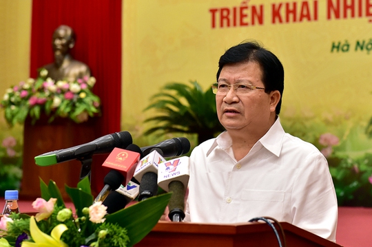 Phó Thủ tướng Trịnh Đình Dũng phát biểu tại hội nghị