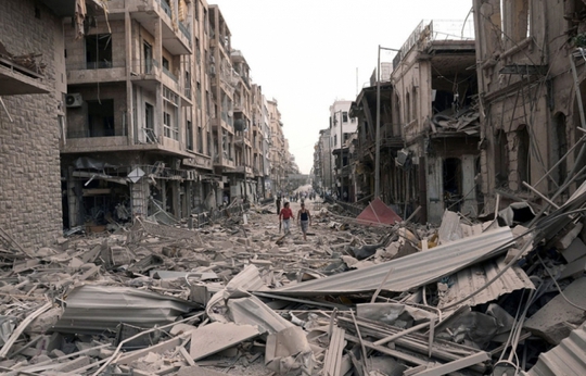 Cảnh hoang tàn ở TP Aleppo. Ảnh: Maltatoday