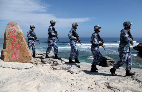 Trung Quốc bị chỉ trích vì các hành động quân sự liên tục trên biển Đông. Ảnh: Reuters