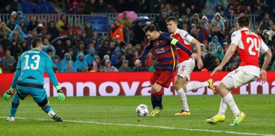 
Messi kết liễu Arsenal ở trận lượt về vòng 1/8 Champions League
