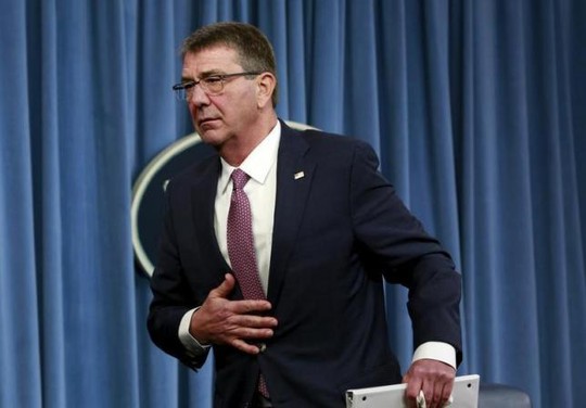 
Bộ trưởng Quốc phòng Mỹ Ash Carter. Ảnh: Reuters

